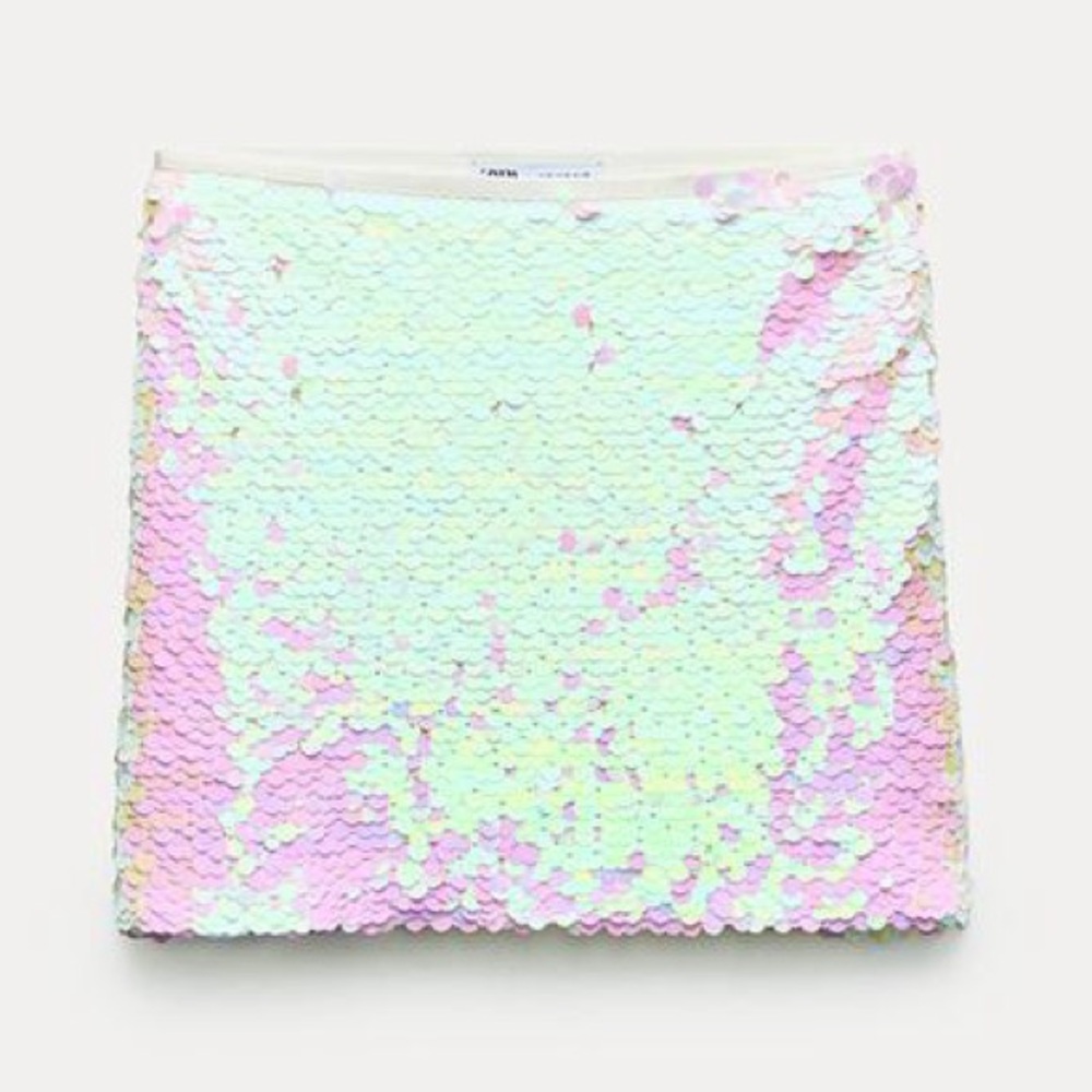 ZARA SEQUIN MINI SKIRT